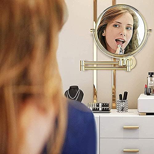 Double-Sided 10X Magnifying Mirror for Makeup Shaving