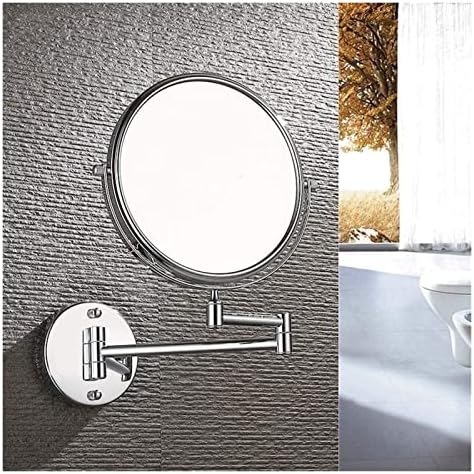 Wall-Mounted Double-Sided 7x Makeup Mirror