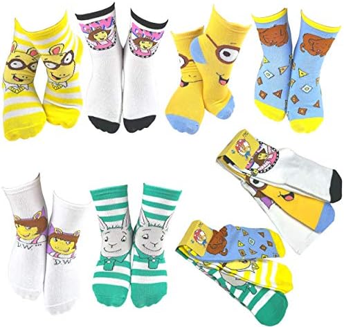 DoodleUS Fun Characters in Calf Socks
