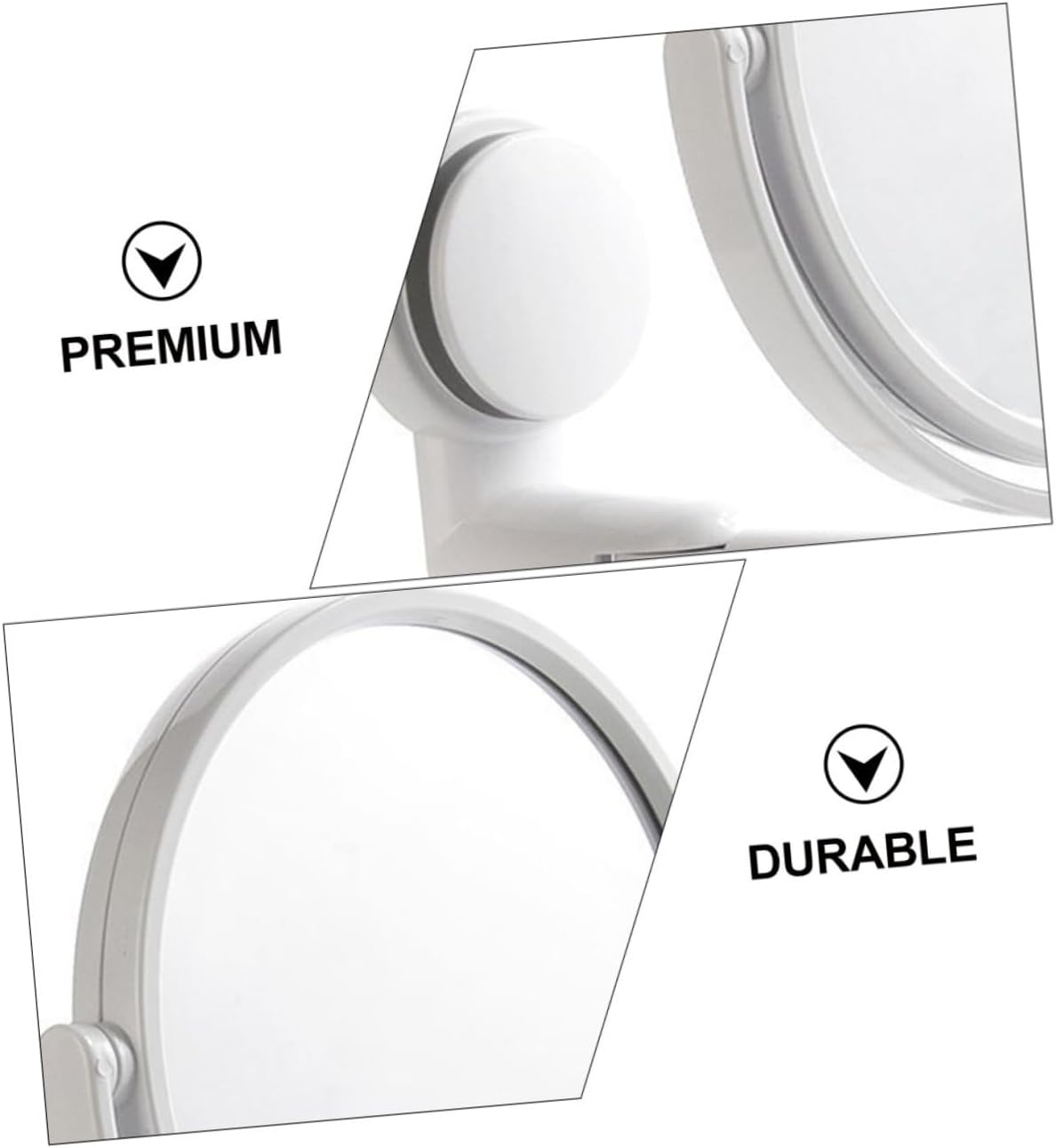 IPetboom Makeup Mirror Vanity Wall-Mounted with Storage