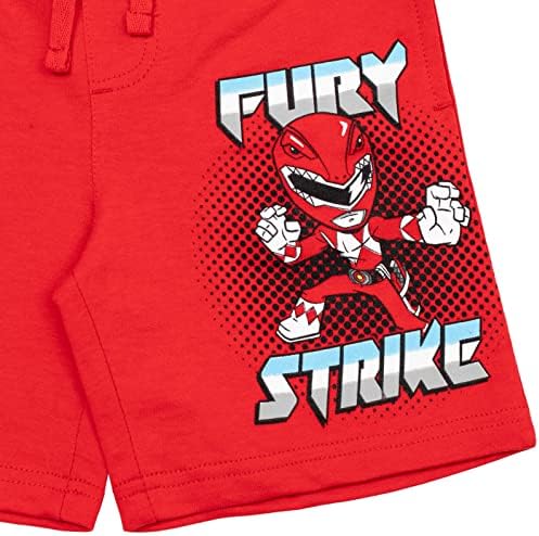 Power Rangers 2 Pack French Terry Shorts for Boys