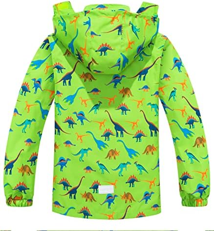 Boys Lightweight Rain Jacket with Detachable Hood