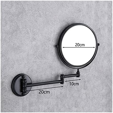 Sturdy Wall-Mounted Makeup Mirror with 360 Rotation and Flexible Arm