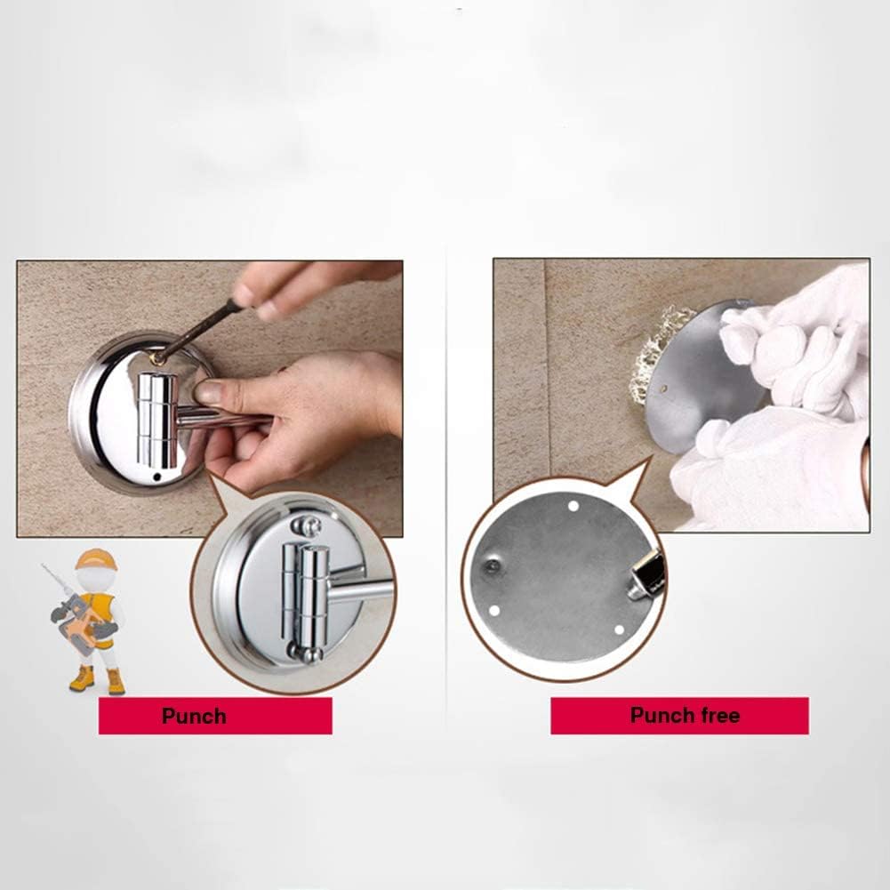 DEIHGE Wall-Mounted Makeup Mirror 8-inch with 10X 3X Magnification