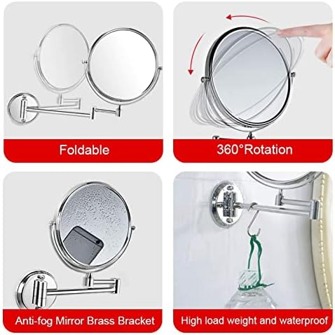 Memory Mist 8-Inch Double-Sided Vanity Mirror