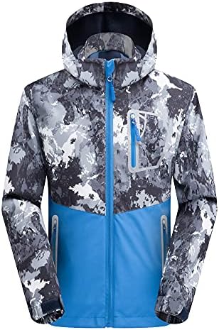Mallimoda Kids Rain Jacket Lightweight Waterproof Hooded Windbreaker for Boys and Girls