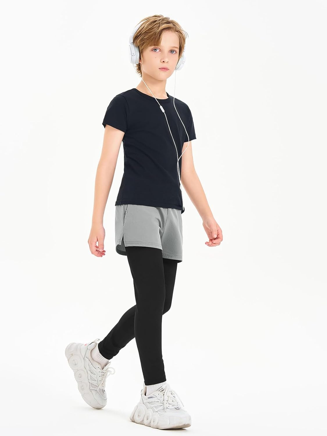 Haloumoning Boys 2-in-1 Shorts hegals Adrenaline-Fuelled Fitness Adventure