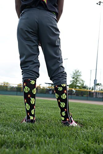 MadSportsStuff Softball Socks with Bombs