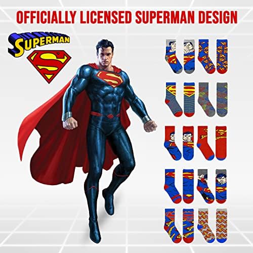 DC Comics Boys Socks 10-Pack