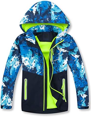 Lightweight Waterproof Hooded Windbreaker Jacket for Kids