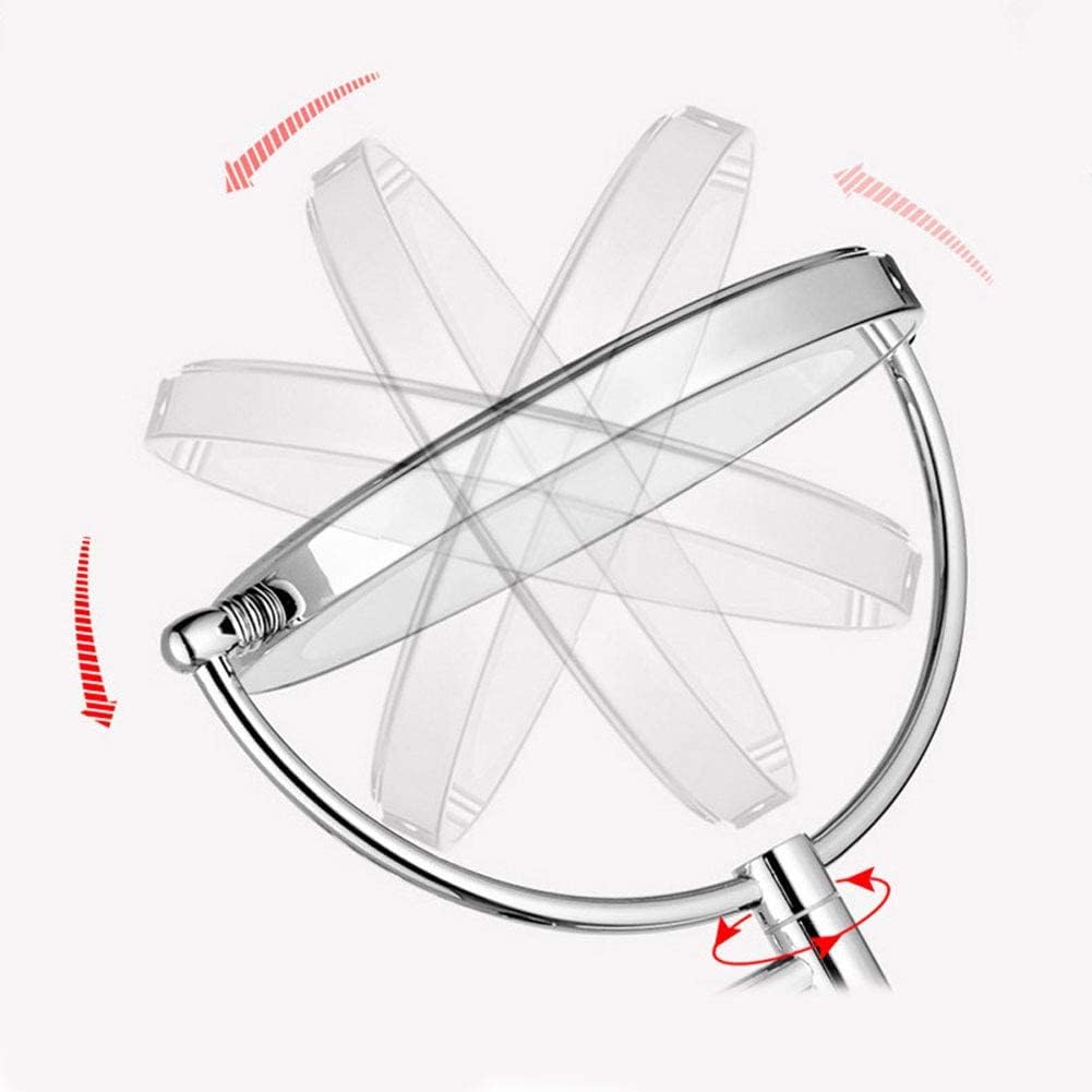 GALSOR 3X Magnification LED Wall Mount Makeup Mirror with 360 Degree Swivel