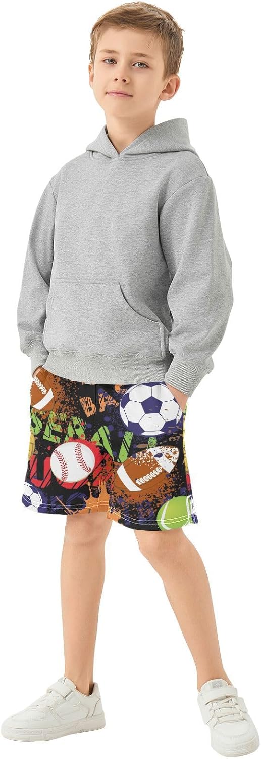 Aflyko Boys Casual Shorts Trendy Summer Outfit with Pockets