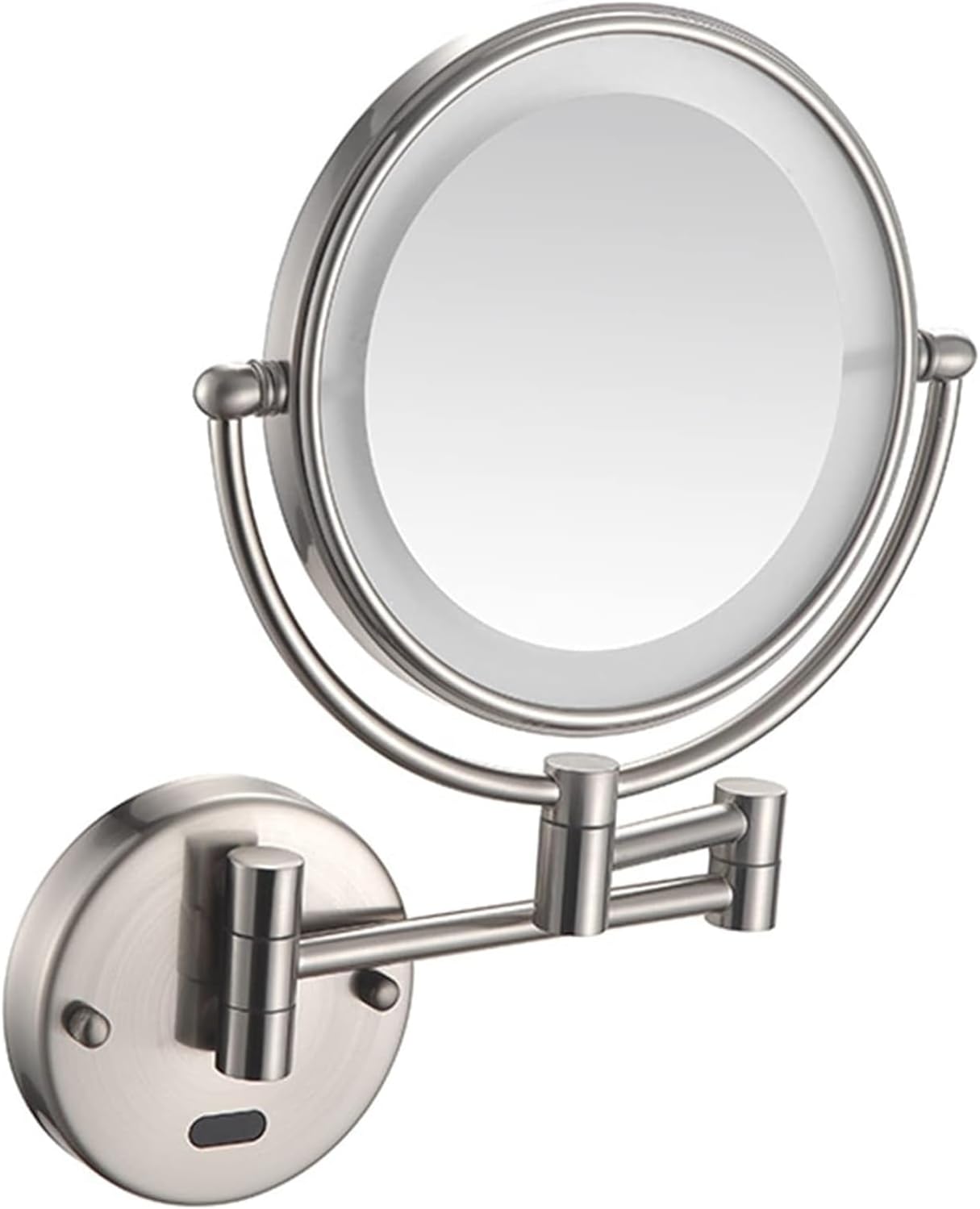 Wall-Mounted Lighted Makeup Mirror Rose Gold