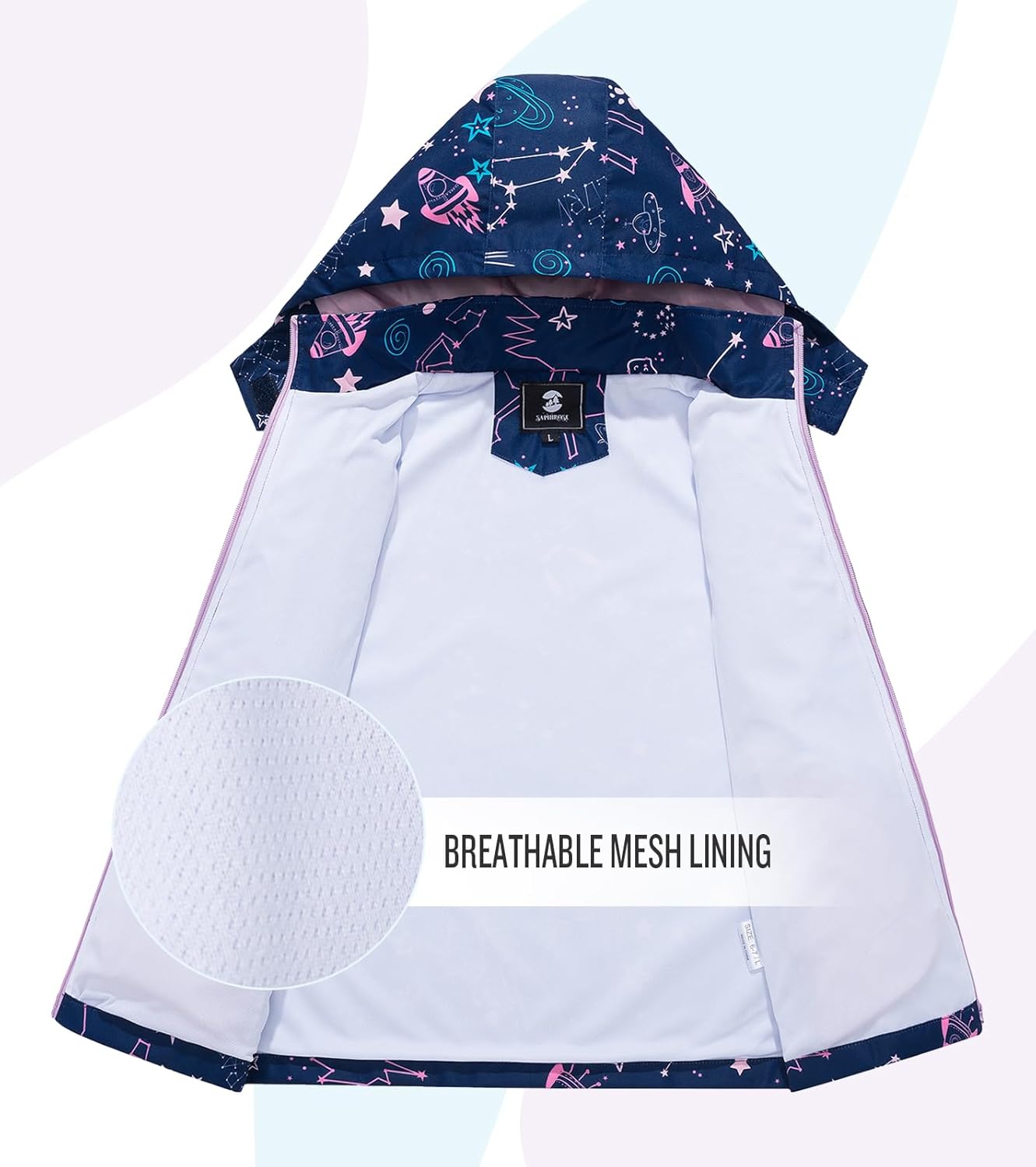 SaphiRose Kids Rain Jacket
