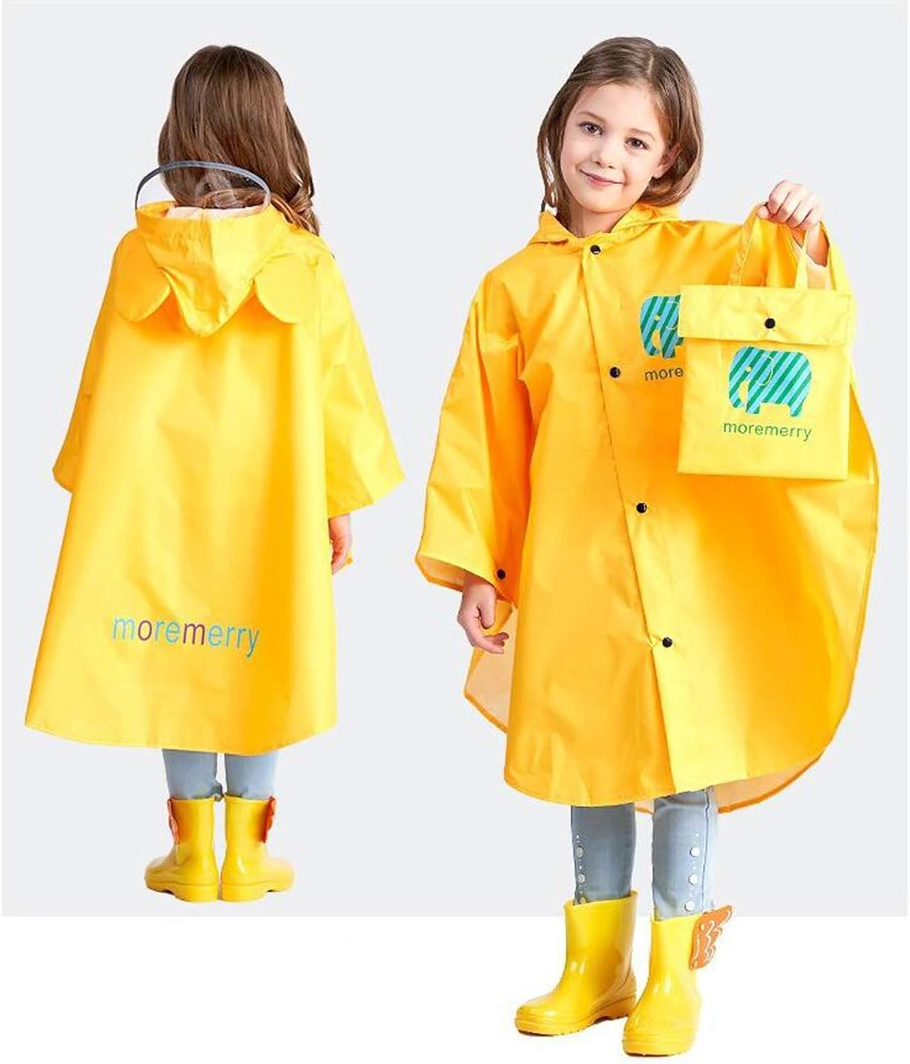 Rain Jacket for Kids waterproof Reflective Cartoon Coverall Boys Girls T Holland