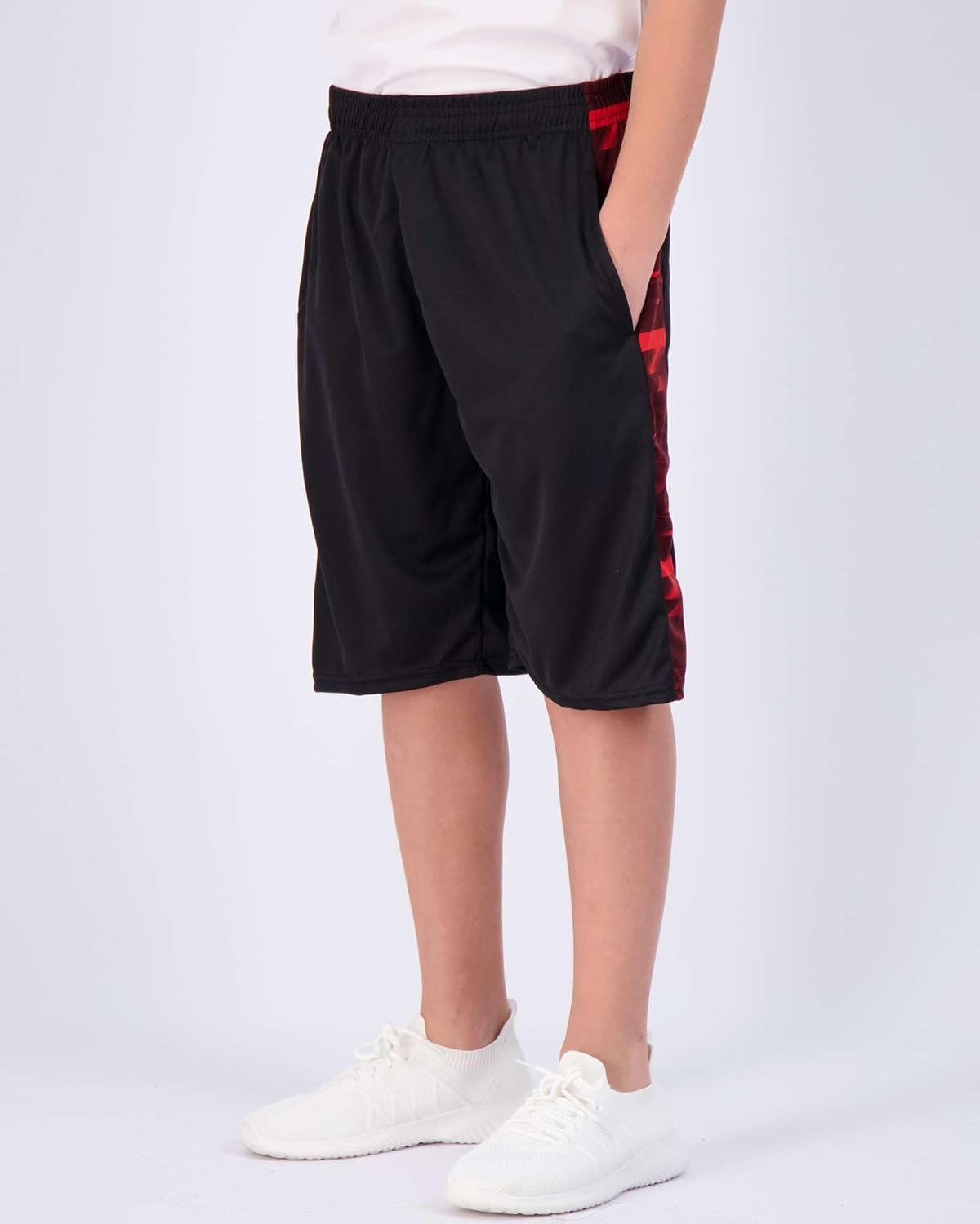 Real Essentials Boys 5-Pack Mesh Active Shorts - ALL-DAY COMFORT