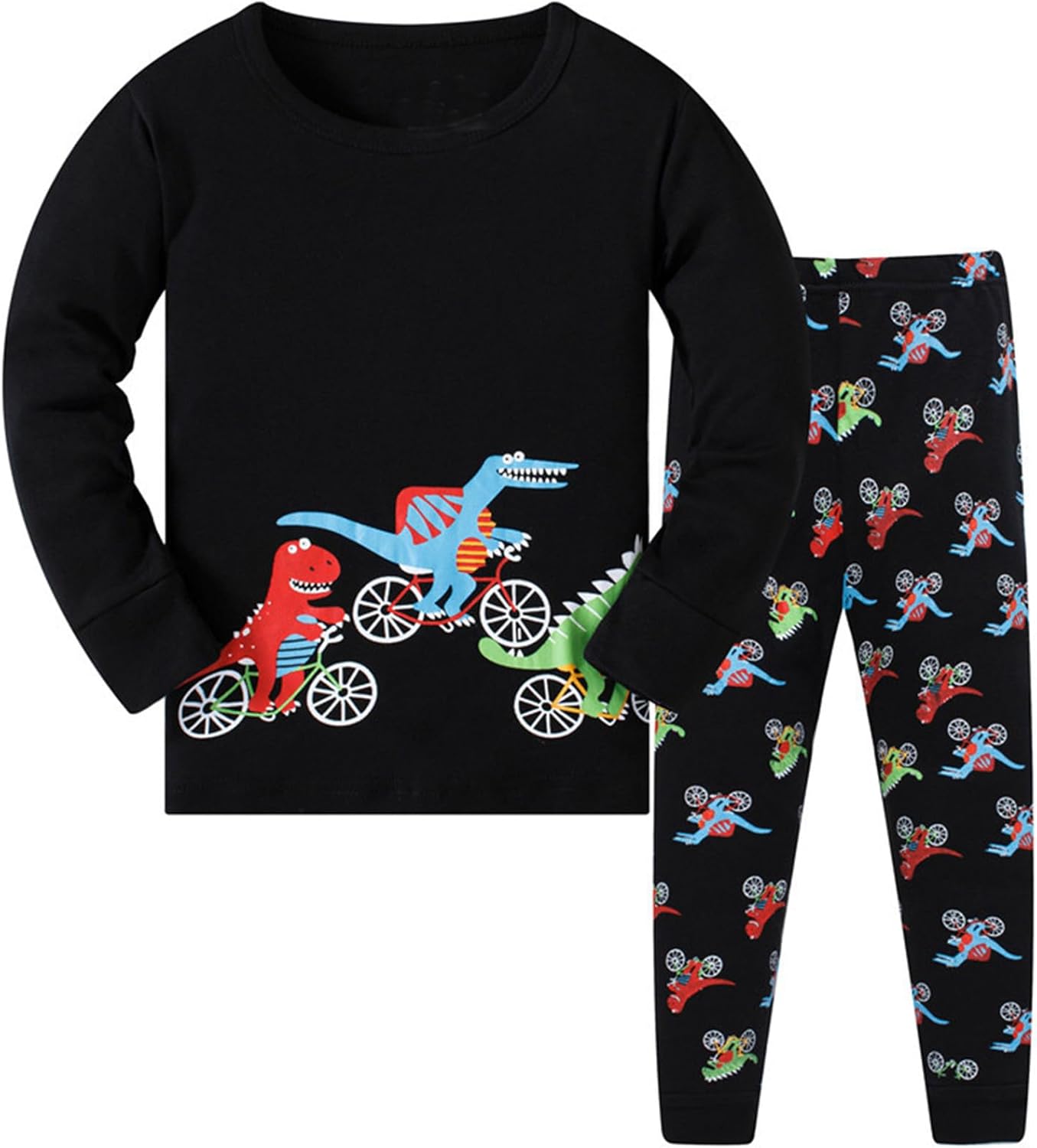 Dinosaur-Themed Toddler Boys Pajama Set