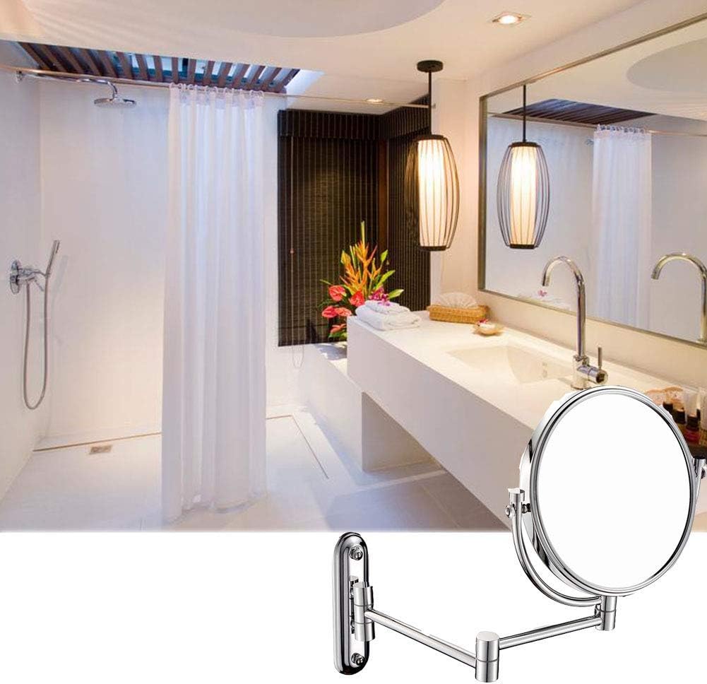 Magnifying Vanity Mirror with Extendable Arm