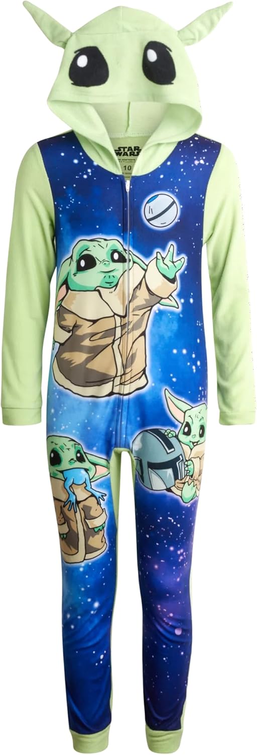 Star Wars The Mandalorian Yoda Flame-Resistant Pajama Set for Kids