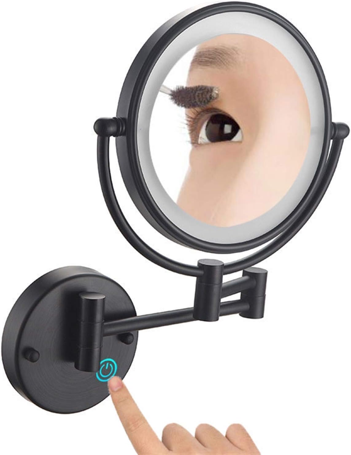 FUDGIO Makeup Mirror Extendable 360-Degree Vanity for Daily Grooming