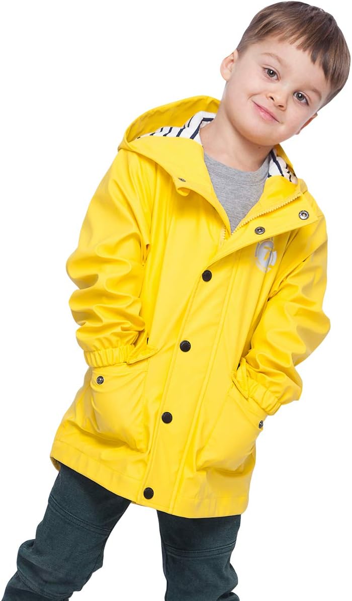 RokkaRolla Boys Waterproof Rain Jacket Durable for Kids