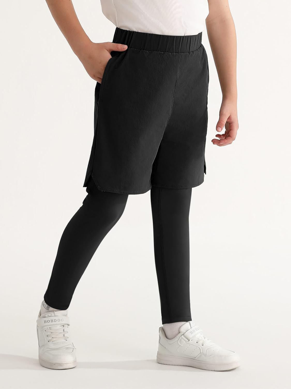 Haloumoning Boys 2-in-1 Running Pants 5-14