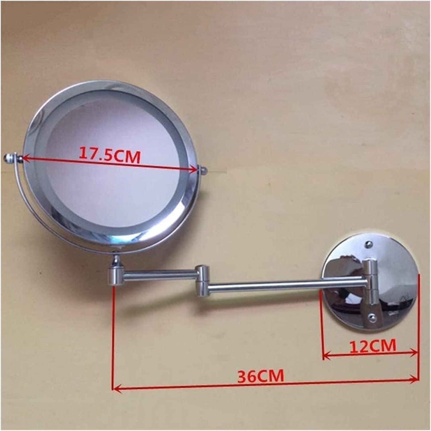 Stylish 7-Inch Wall-Mounted Vanity Mirror