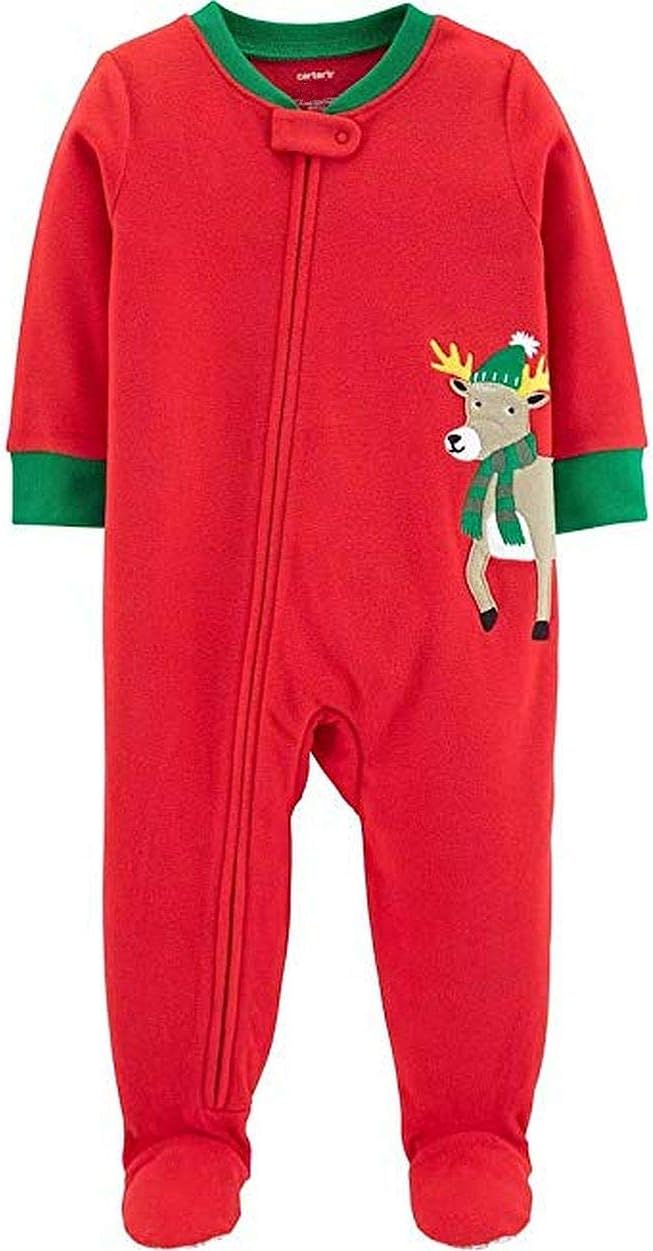 Upgrade Your Bed with Carters 1-Piece Christmas Reindeer Fleece PJs