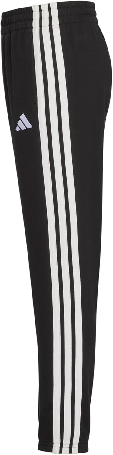 adidas Boys 3 Stripe Elastic Cuff Jogger