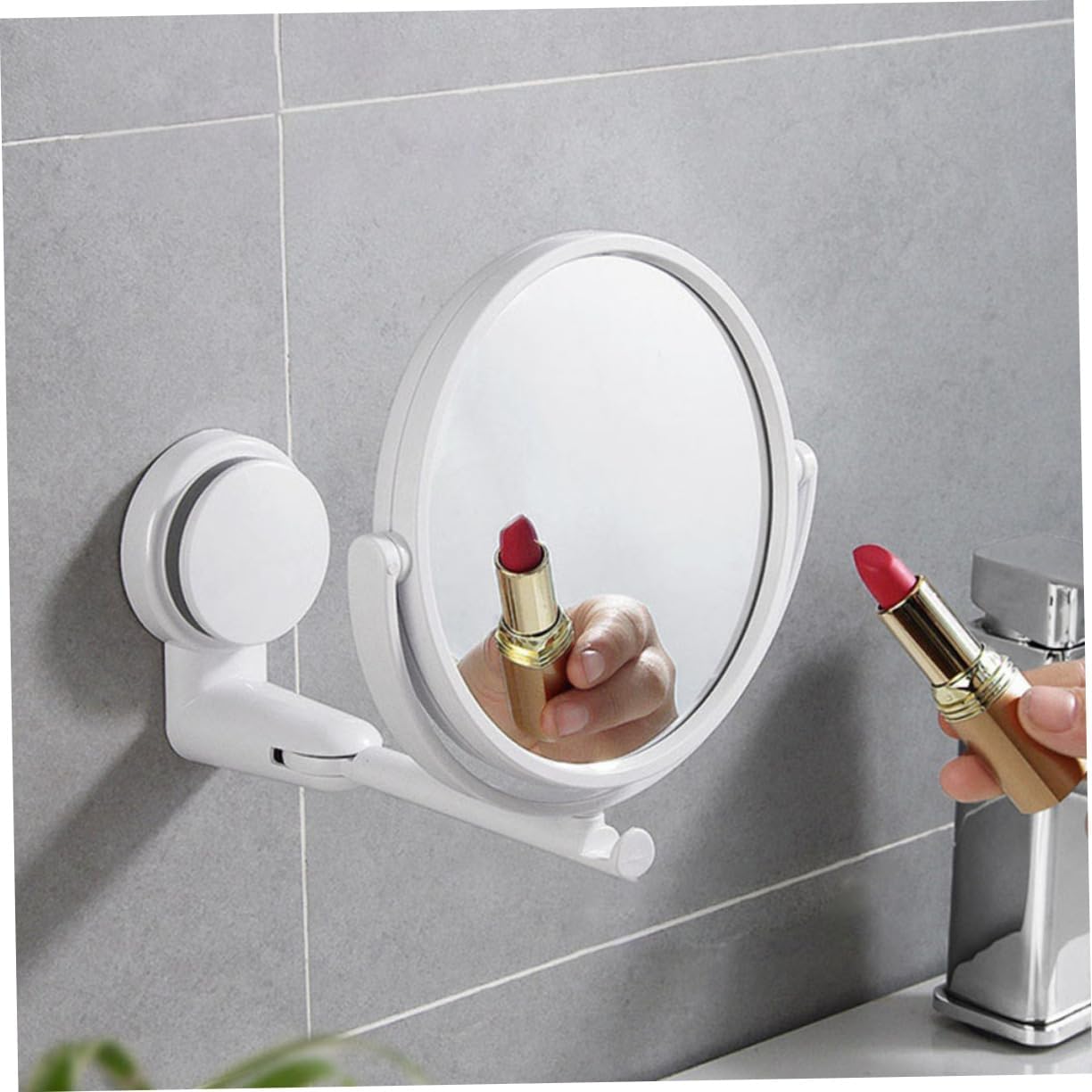 IPetboom Makeup Mirror Vanity Wall-Mounted with Storage