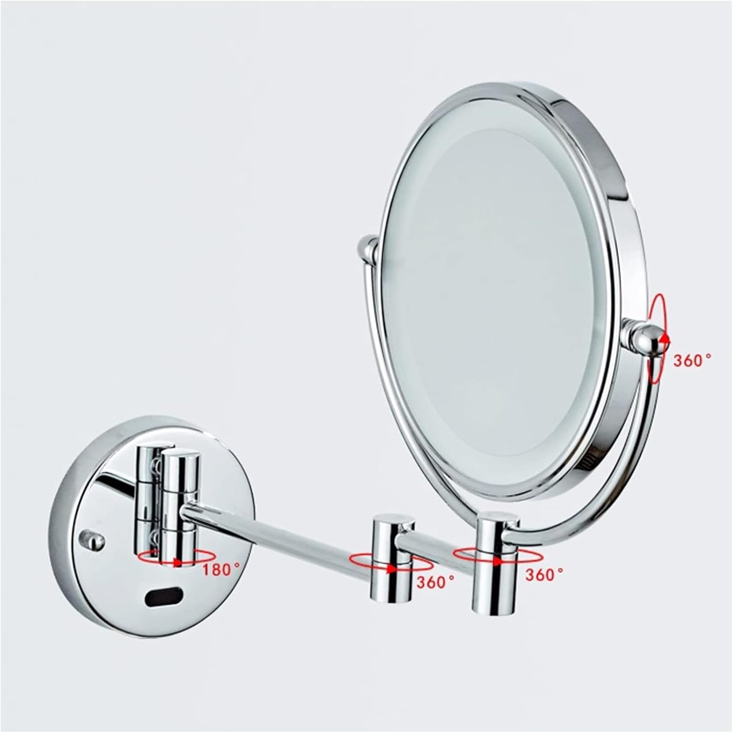 Wall-Mounted Lighted Makeup Mirror Rose Gold