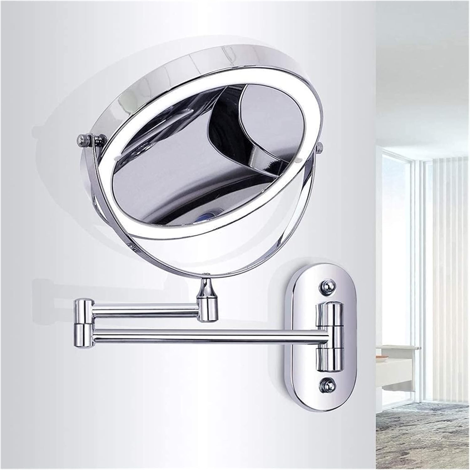 XYBSDBTNR 8-inch LED Makeup Mirror 360 Rotation