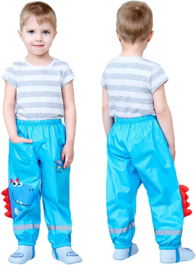 Durable Water-Resistant Rain Jacket for Kids Waterproof Stretch-Fit and Reflective