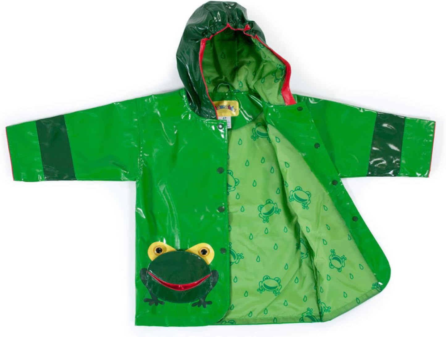 Kidorable Green Frog Raincoat for Boys Waterproof Fun and Durable