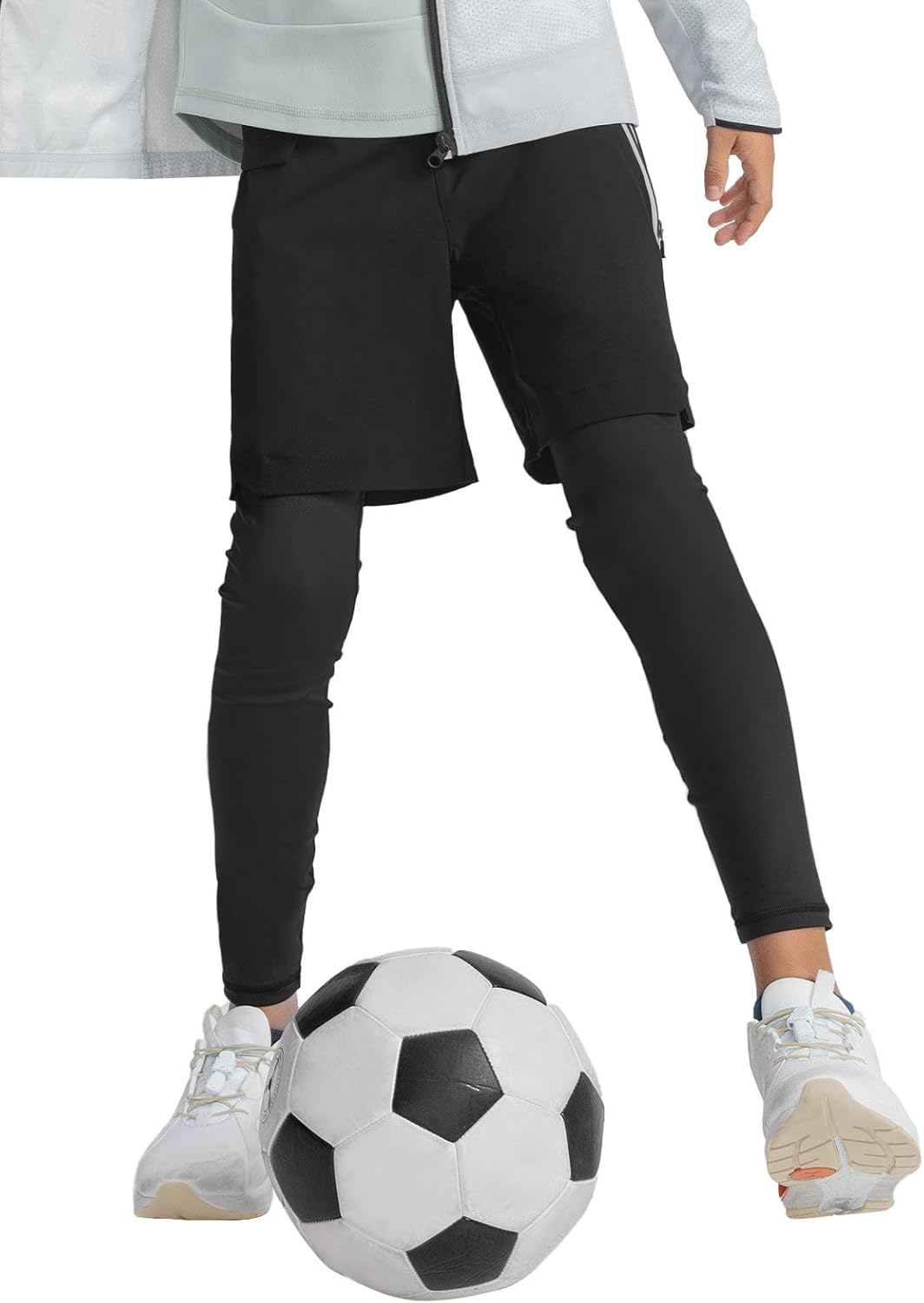 Haloumoning Boys 2-in-1 Running Pants 5-14