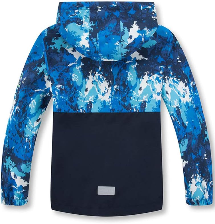 Lightweight Waterproof Hooded Windbreaker Jacket for Kids