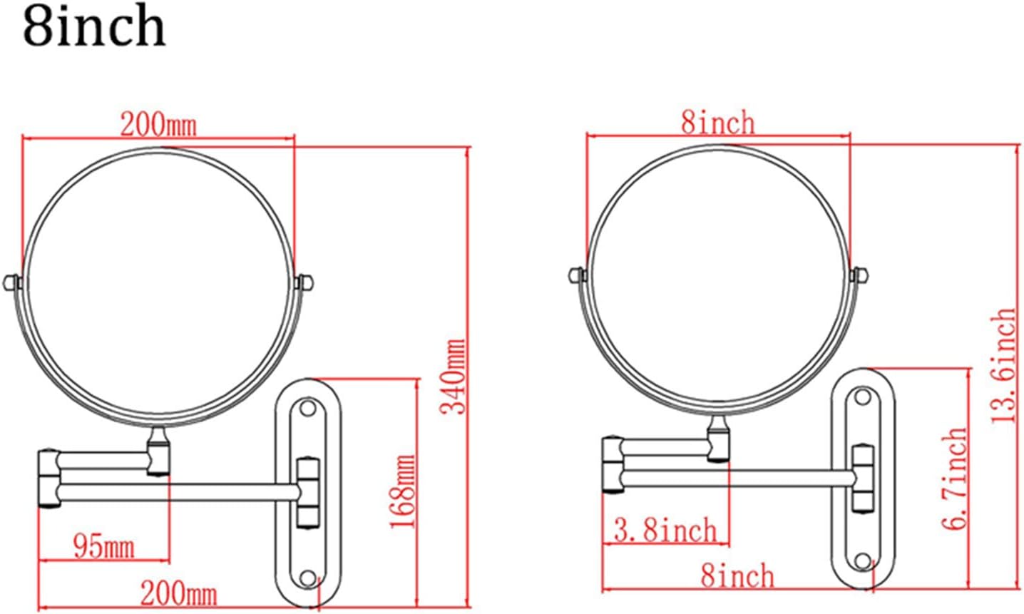 OGRAFF Makeup Mirrors with 5X Magnification