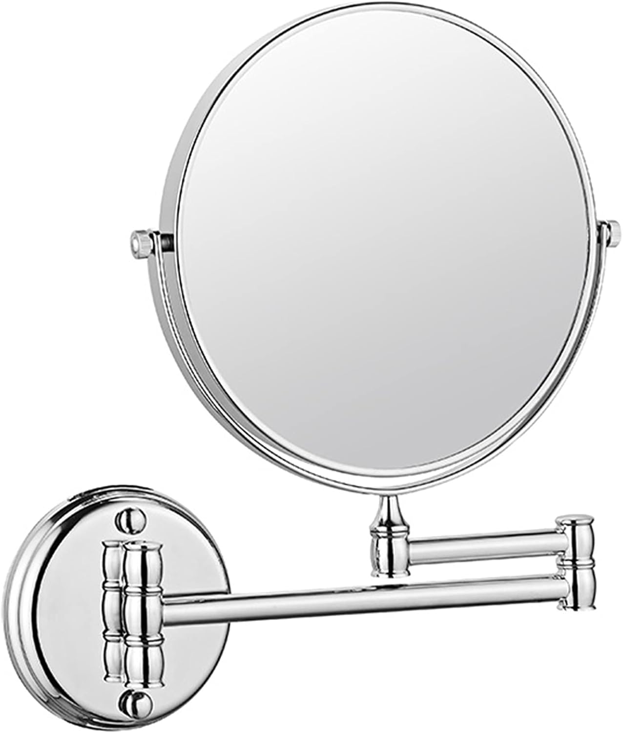 OGRAFF Wall-Mounted Makeup Mirror 8-inch Chrome Finish Elegant bathroom tool