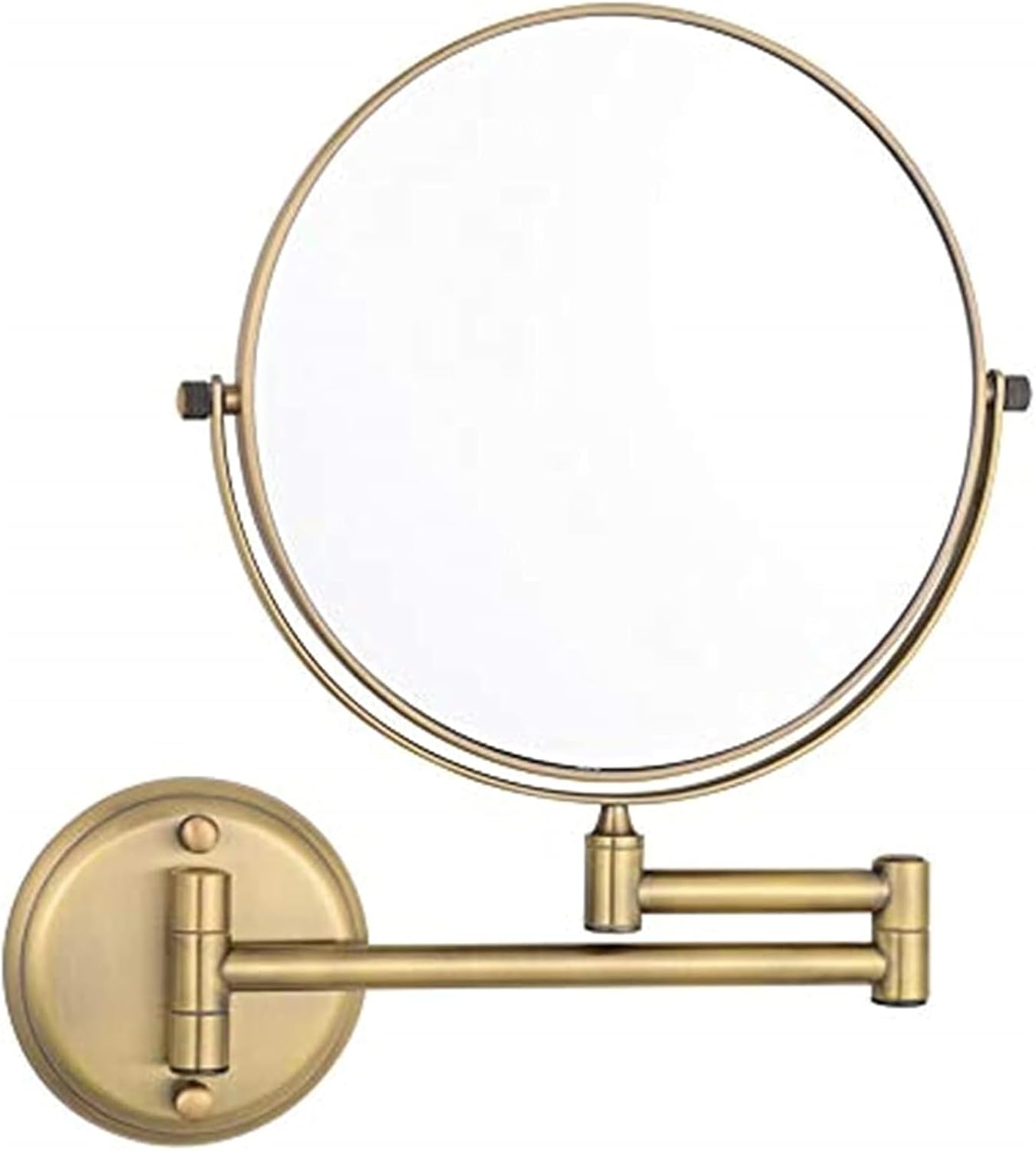 Wall-Mounted Lighted Double-Sided Makeup Mirror