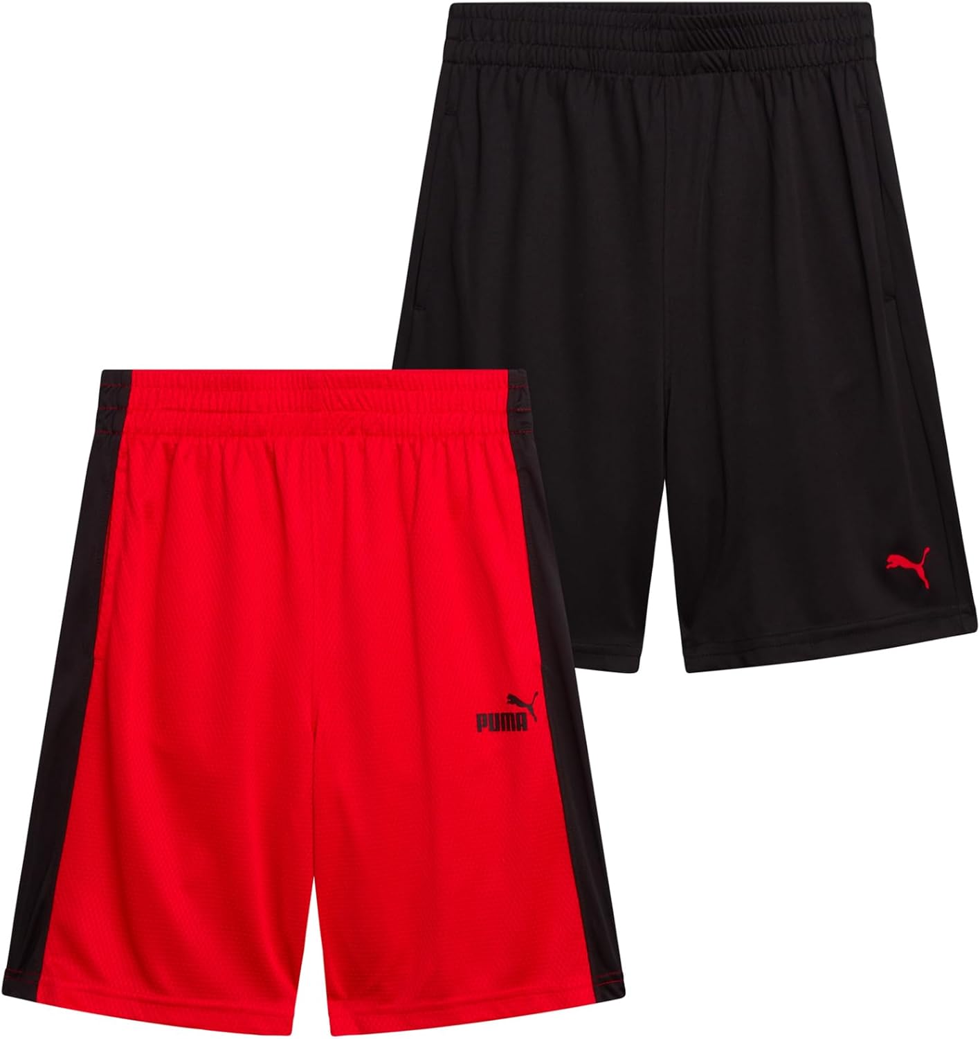 PUMA Boys Athletic Shorts 2 Pack for Basketball