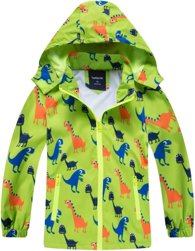 Dinosaur Waterproof Jacket for Boys and Girls