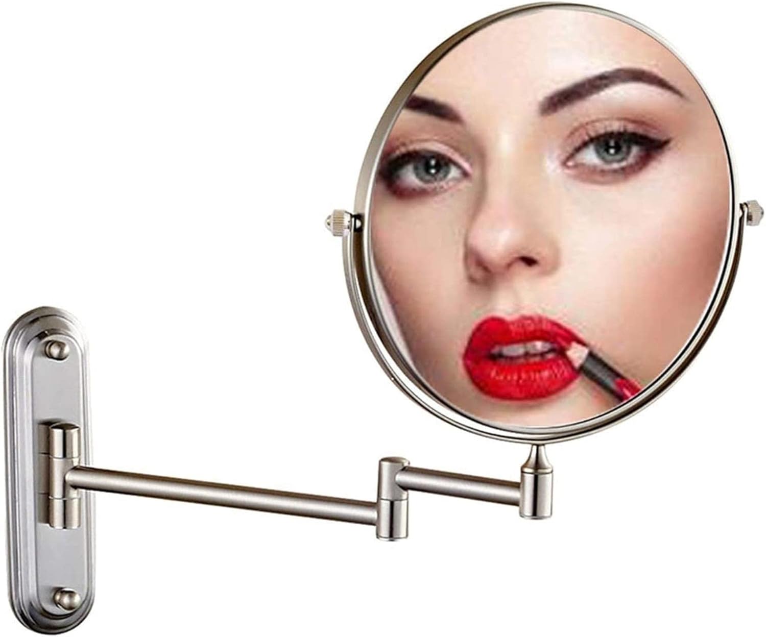 FUDGIO Makeup Mirror Wall-Mounted Vanity Mirror with Extendable_feature