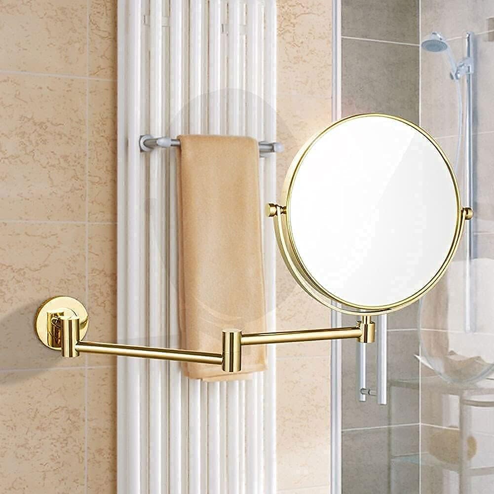 Double-Sided 10X Magnifying Mirror for Makeup Shaving