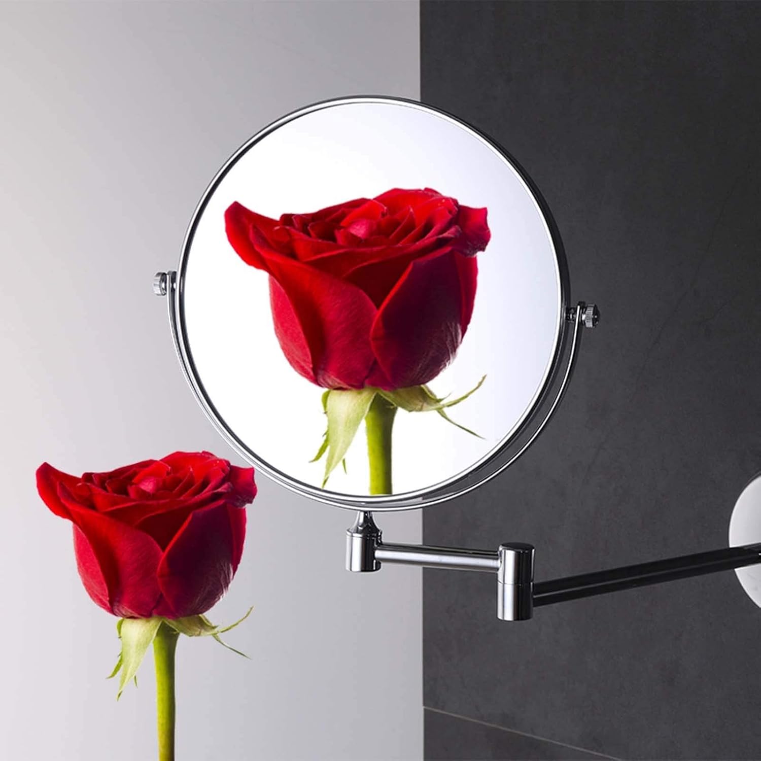 FUDGIO 3x5x7x10x Magnifying Makeup Mirror 360 Swivel Wall Mount