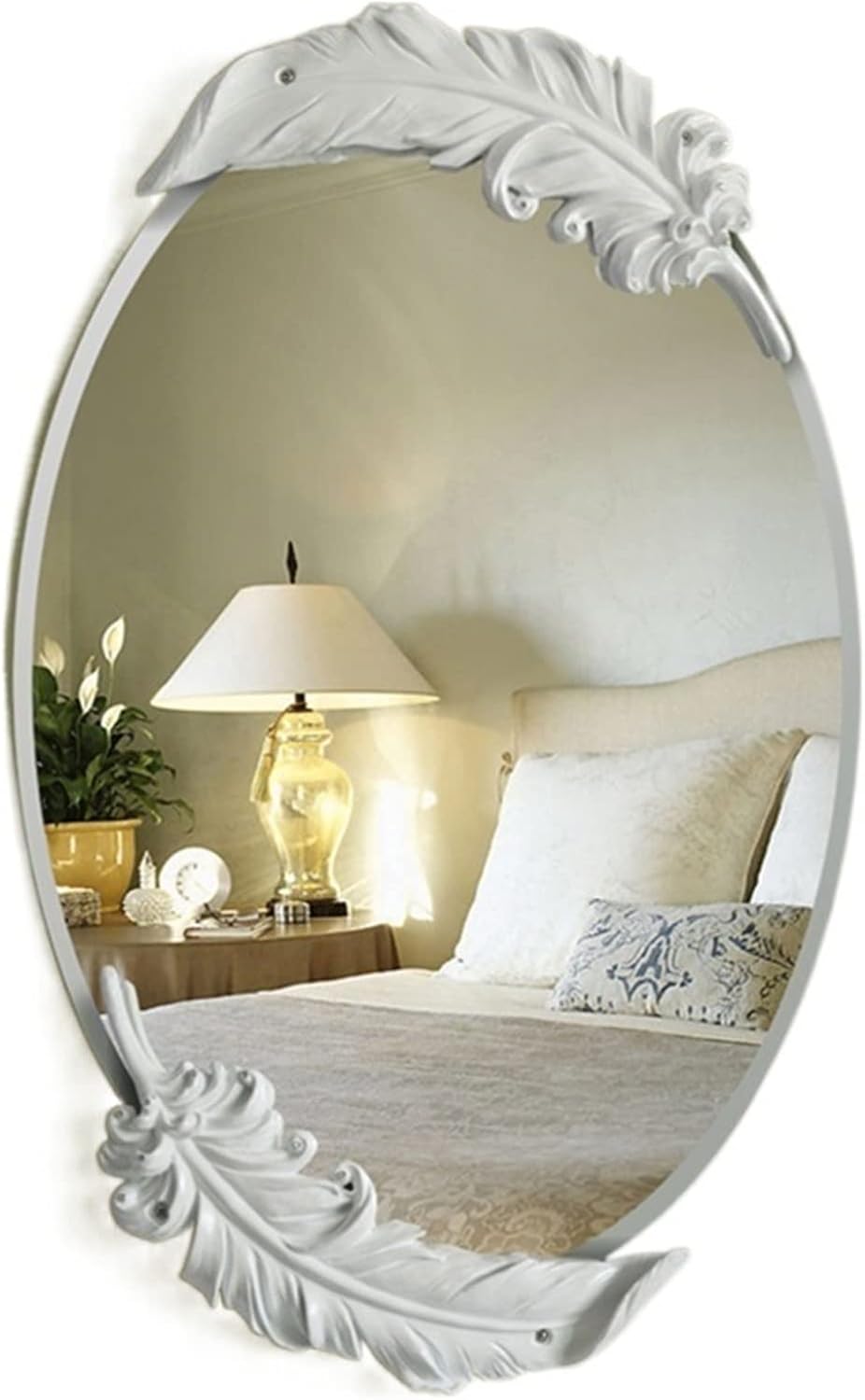 Oval Wall-Mounted Makeup Mirror