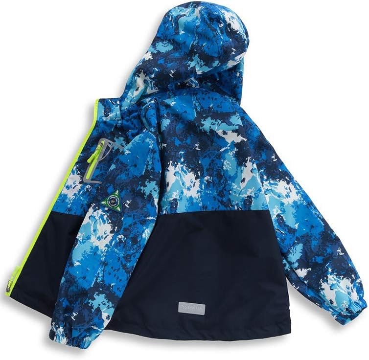 Lightweight Waterproof Hooded Windbreaker Jacket for Kids