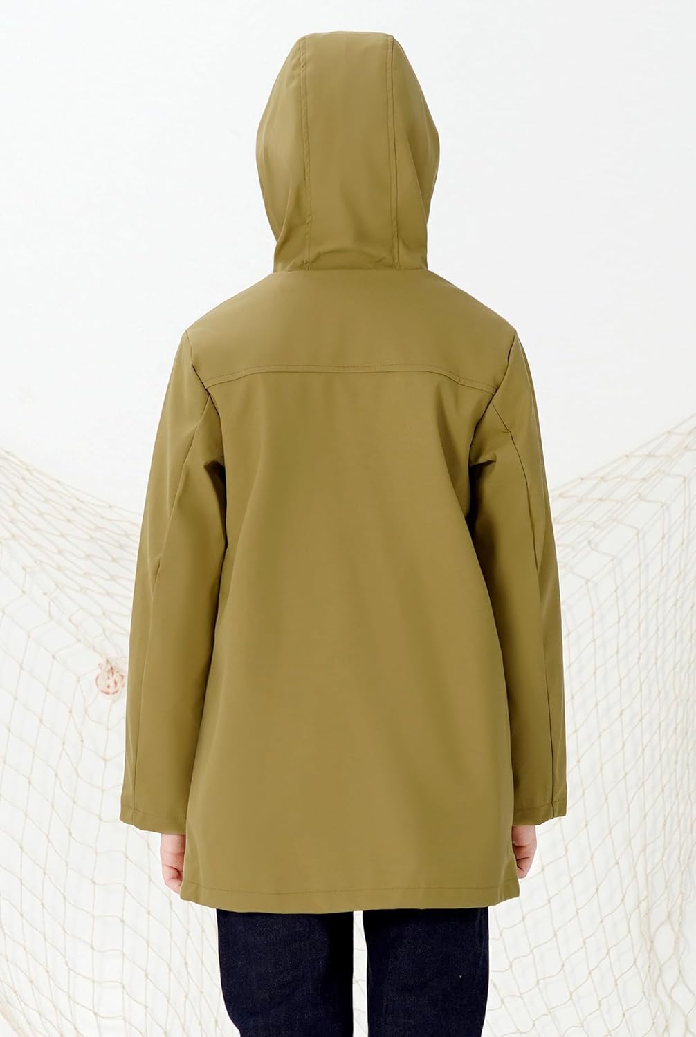 SOLOCOTE - Waterproof Kids Rain Jacket - Boys Girls 5-14Y