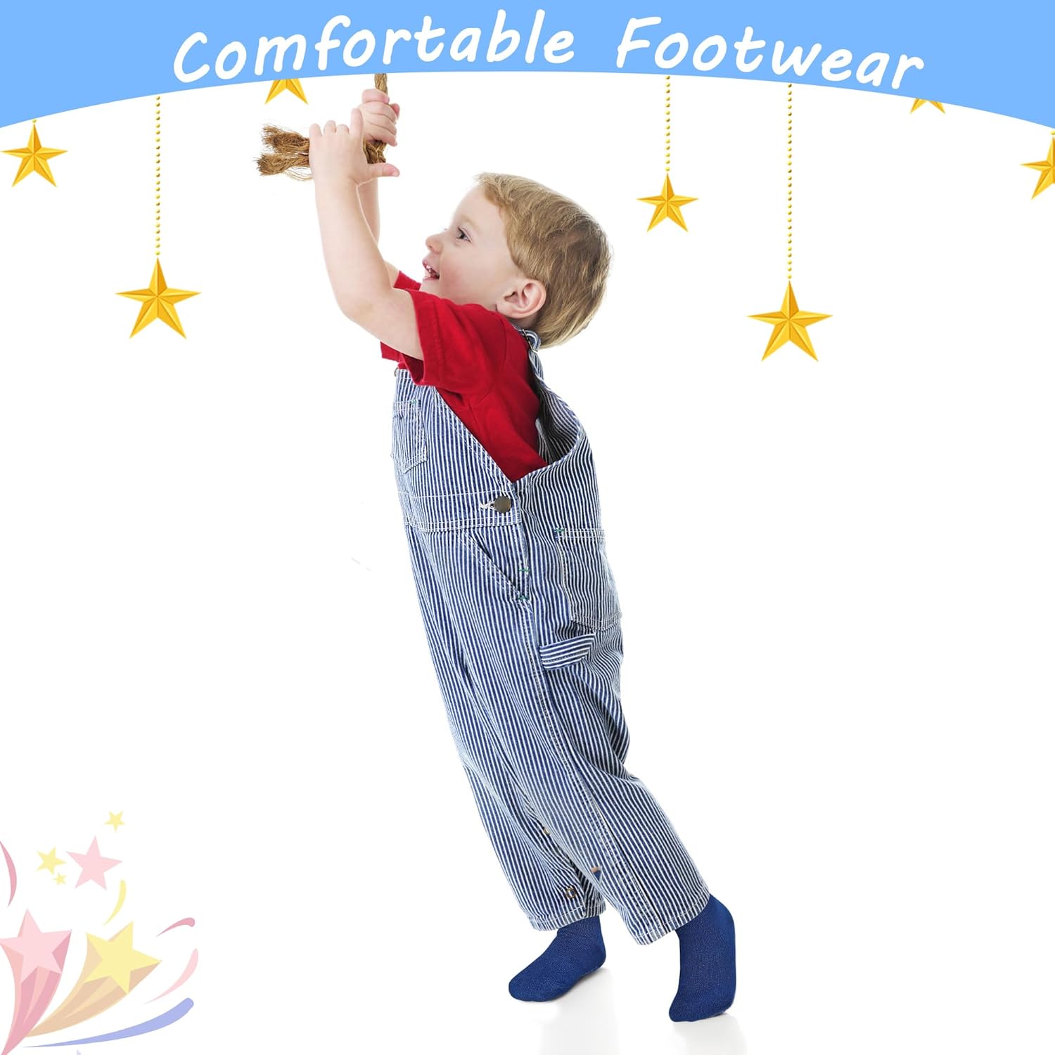 Anti-Slip Toddler Socks with Grips for Boys Girls