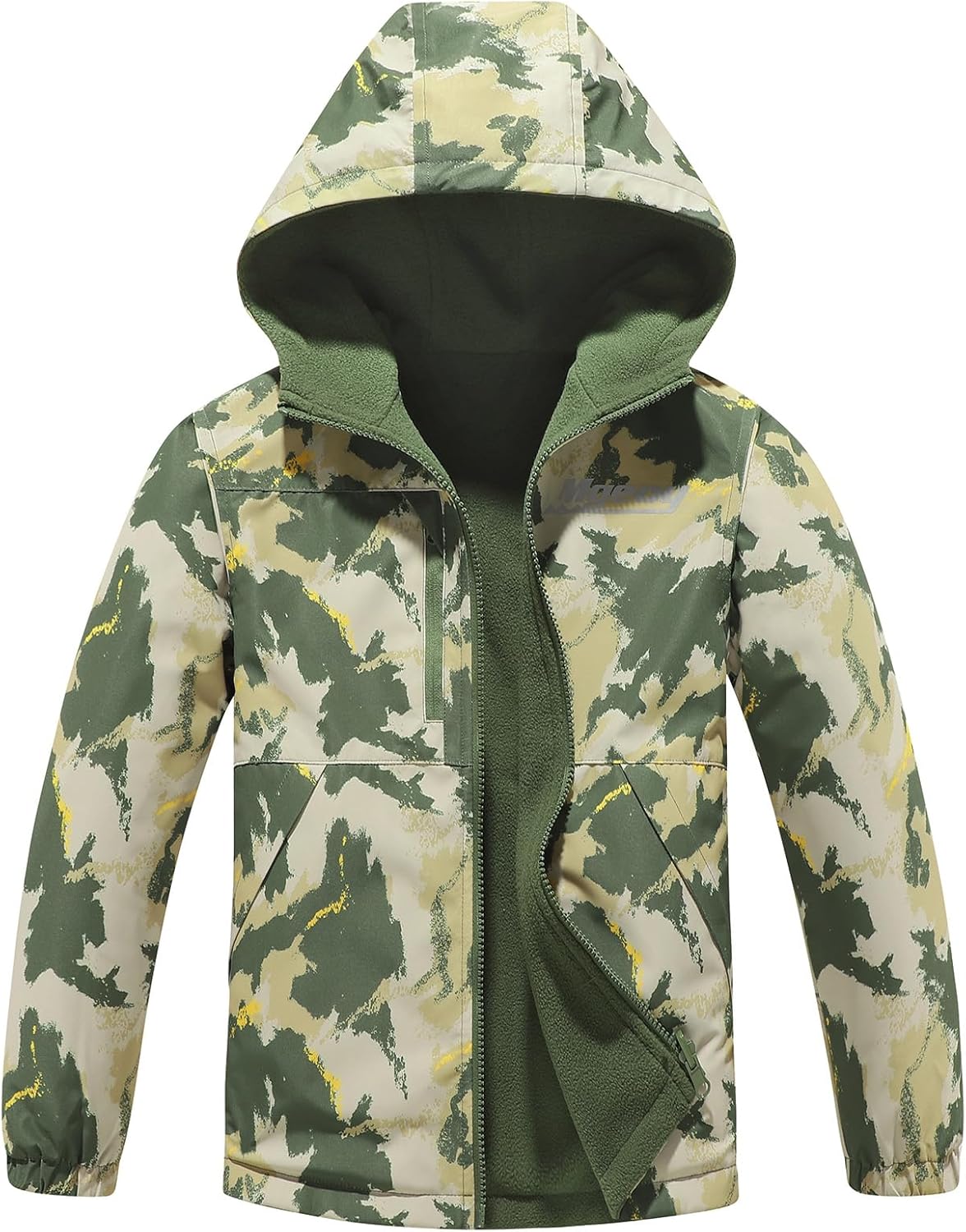 MGEOY Boys Girls Rain Jackets Waterproof Hooded Raincoats for Kids 4-14Y