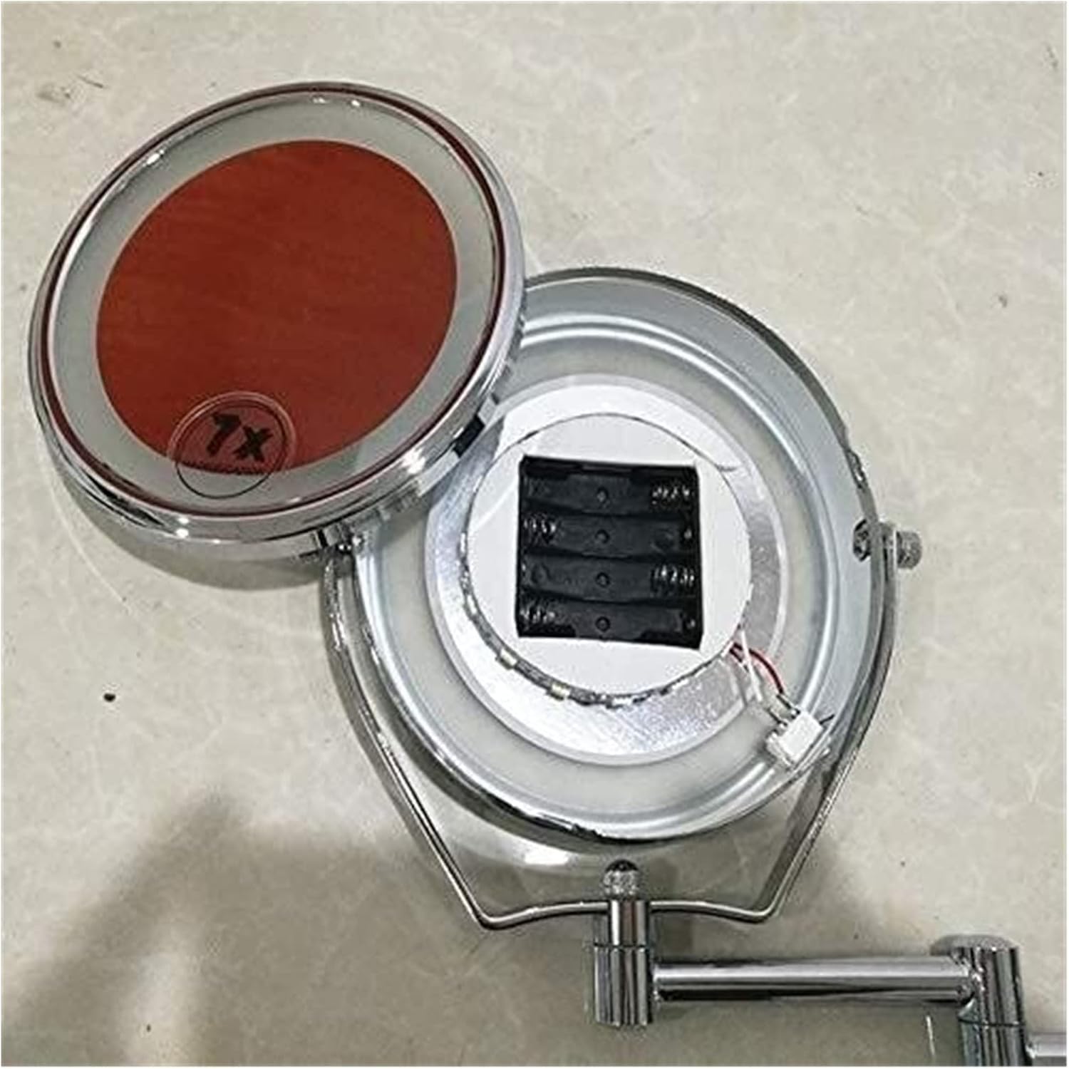 Wall Mounted Vanity Mirror with LED and 7X Magnification